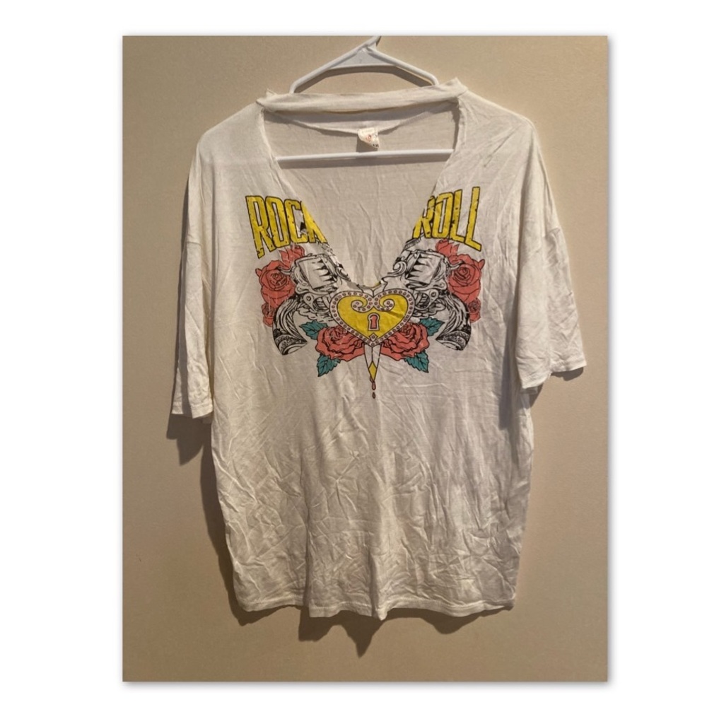 Rock and Roll Cut-Out T-Shirt
